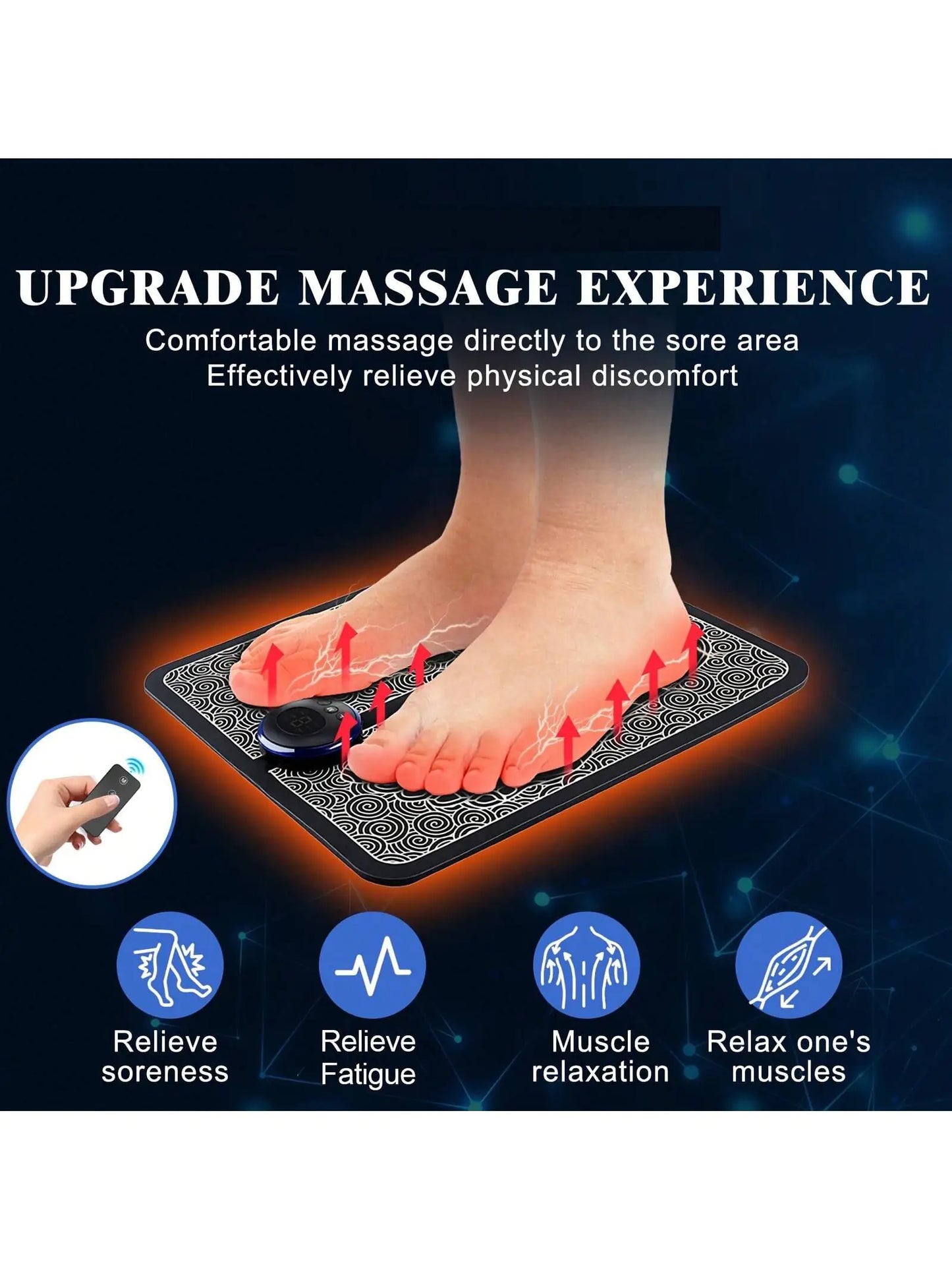Portable Neuropathy Foot Massager Pad