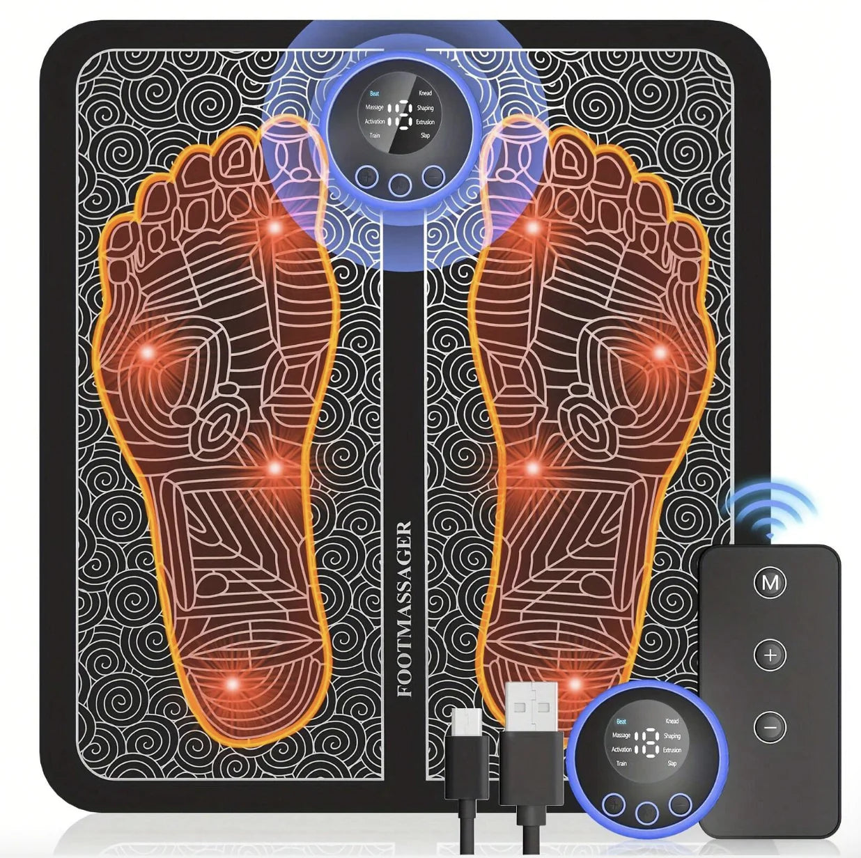 Portable Neuropathy Foot Massager Pad